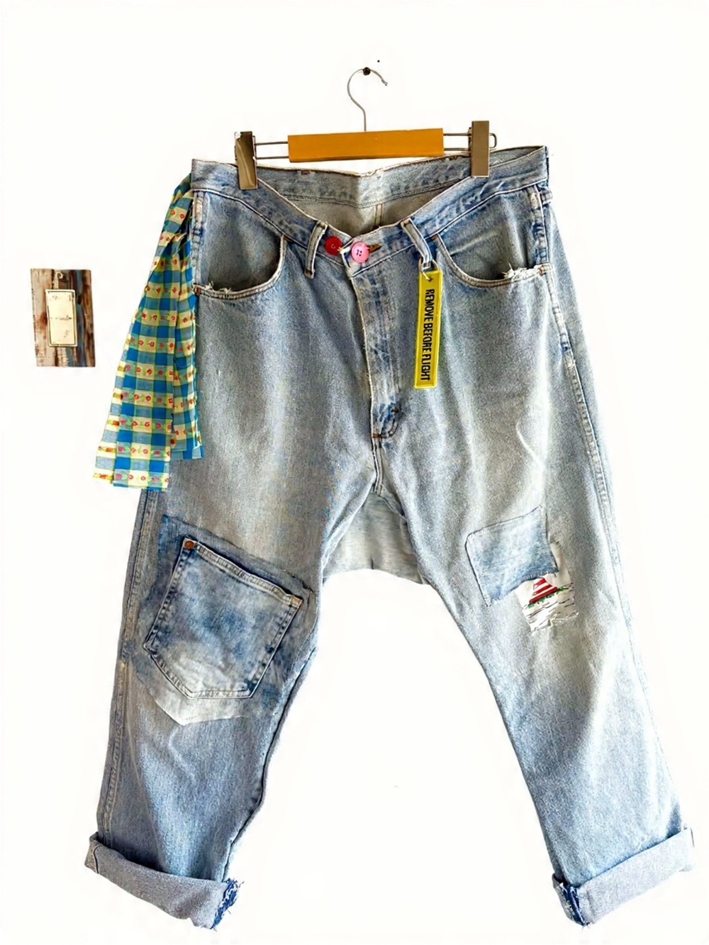 CRAM X Rustler drop crotch jeans